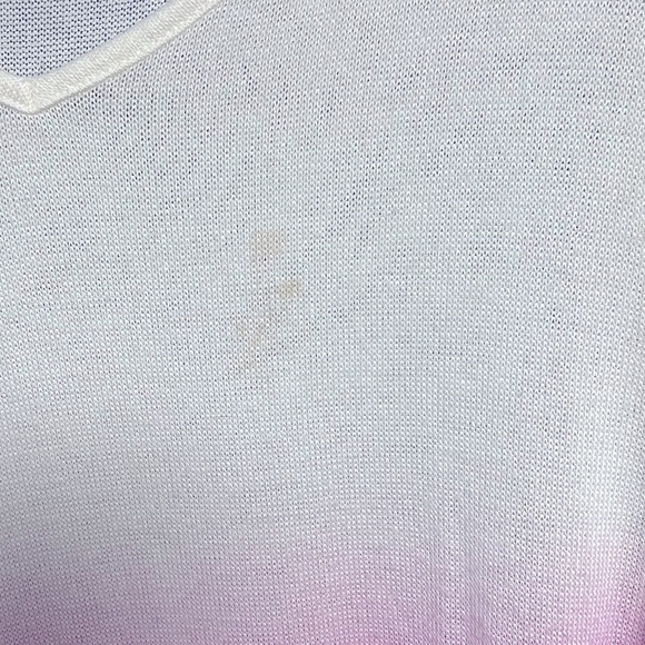 CATO  EST. 1946 XL IVORY And PINK OMBRÉ SWEATER - Picture 5 of 6